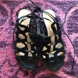 Lace up sandals